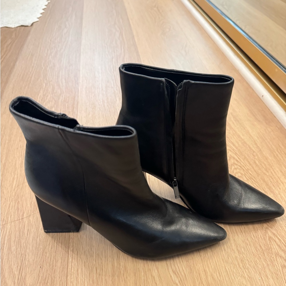 Elegant Black Women's Heeled Shoes - Picture 3 of 5